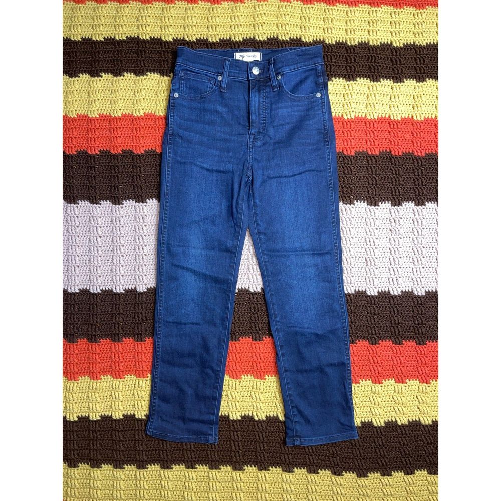 Madewell Dark Wash Stovepipe Jeans, 24 Petite